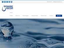 Tablet Screenshot of dynamicwater.com